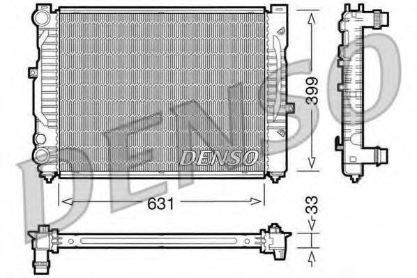 DENSO DRM32029 Радіатор, охолодження двигуна