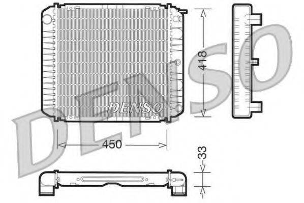 DENSO DRM33004 Радіатор, охолодження двигуна