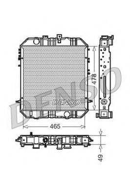 DENSO DRM45200 Радіатор, охолодження двигуна