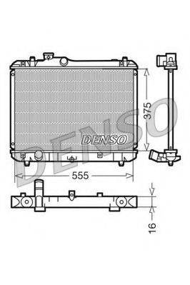 DENSO DRM47008 Радіатор, охолодження двигуна