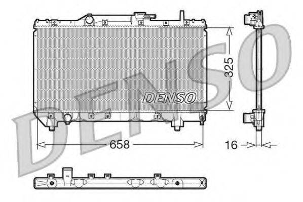 DENSO DRM50028 Радіатор, охолодження двигуна