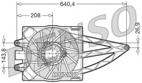 DENSO DER09018 Вентилятор, охолодження двигуна