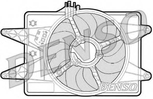 DENSO DER09024 Вентилятор, охолодження двигуна