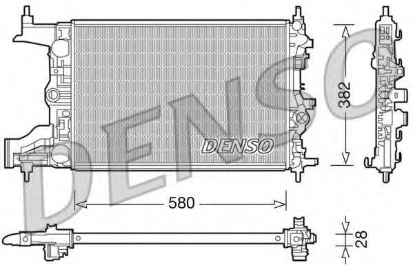 DENSO DRM20098 Радіатор, охолодження двигуна