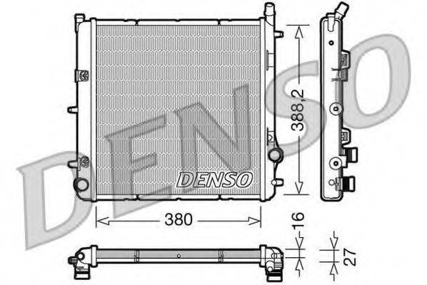 DENSO DRM21005 Радіатор, охолодження двигуна