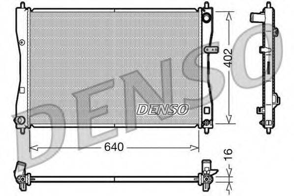 DENSO DRM45009 Радіатор, охолодження двигуна