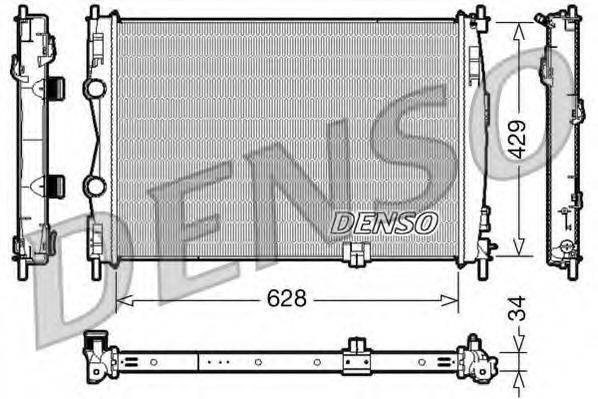 DENSO DRM46017 Радіатор, охолодження двигуна