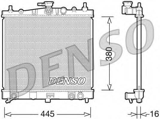 DENSO DRM46036 Радіатор, охолодження двигуна