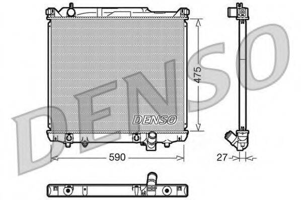 DENSO DRM47020 Радіатор, охолодження двигуна