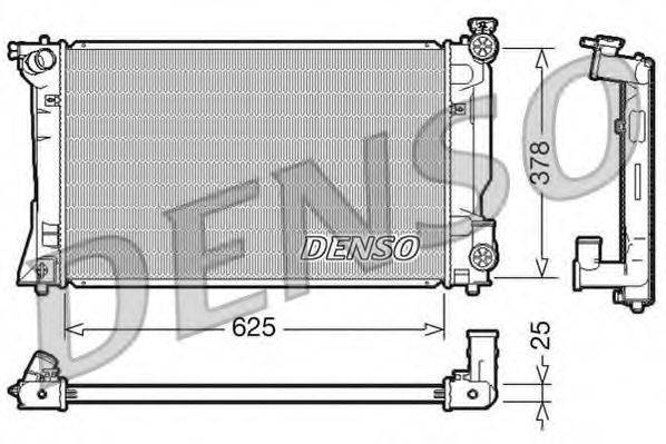 DENSO DRM50035 Радіатор, охолодження двигуна