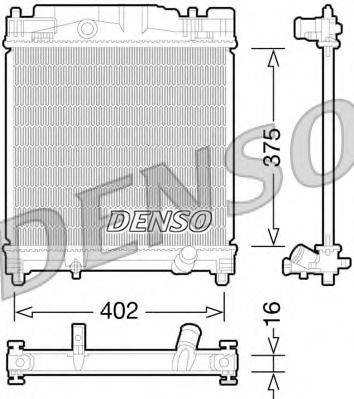 DENSO DRM50077 Радіатор, охолодження двигуна