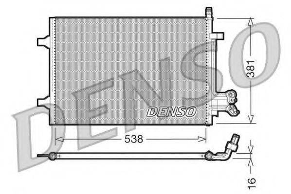 DENSO DCN10022 Конденсатор, кондиціонер