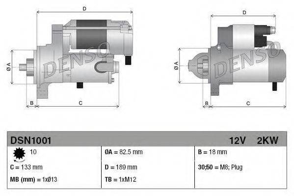 DENSO DSN1001 Стартер