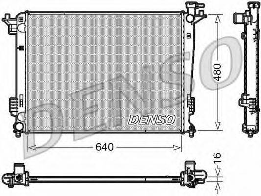 DENSO DRM41003 Радіатор, охолодження двигуна