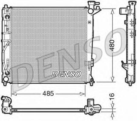 DENSO DRM41007 Радіатор, охолодження двигуна