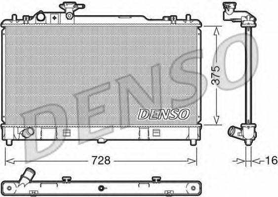 DENSO DRM44033 Радіатор, охолодження двигуна