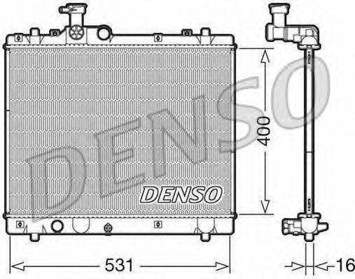 DENSO DRM47034 Радіатор, охолодження двигуна