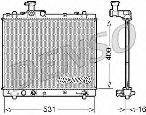 DENSO DRM47035 Радіатор, охолодження двигуна