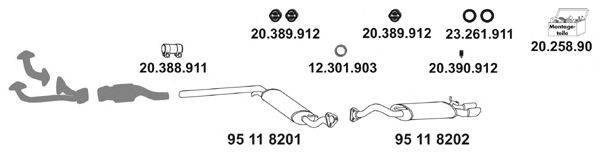 EBERSPACHER 20639 Система випуску ОГ