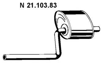 EBERSPACHER 2110383 Глушник вихлопних газів кінцевий