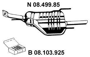 EBERSPACHER 0849985 Глушник вихлопних газів кінцевий