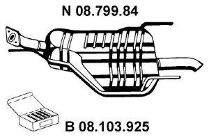 EBERSPACHER 0879984 Глушник вихлопних газів кінцевий