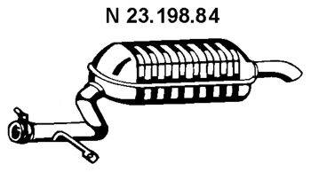 EBERSPACHER 2319884 Глушник вихлопних газів кінцевий