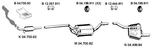 EBERSPACHER 042370 Система випуску ОГ