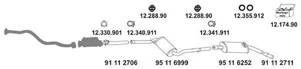 EBERSPACHER 12889 Система випуску ОГ