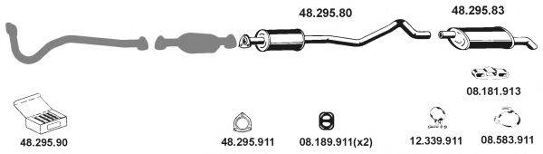 EBERSPACHER 482002 Система випуску ОГ