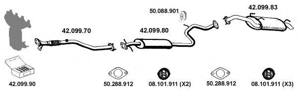 EBERSPACHER 422004 Система випуску ОГ