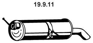 EBERSPACHER 19911 Глушник вихлопних газів кінцевий