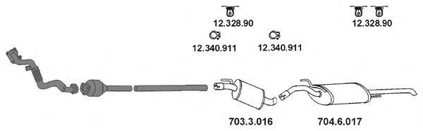 EBERSPACHER AP1003 Система випуску ОГ