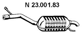 EBERSPACHER 2300183 Глушник вихлопних газів кінцевий