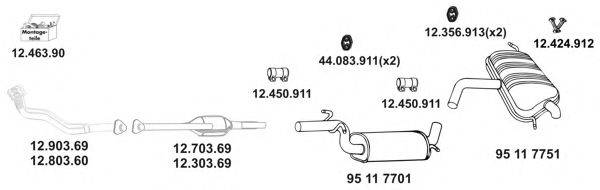 EBERSPACHER 12047 Система випуску ОГ