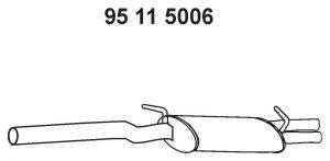 EBERSPACHER 95115006 Середній глушник вихлопних газів