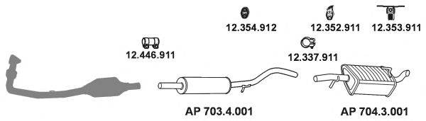 EBERSPACHER AP2369 Система випуску ОГ