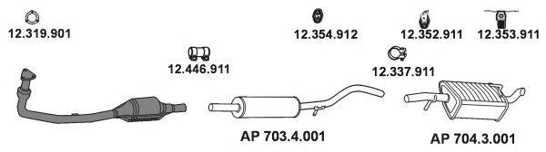 EBERSPACHER AP2373 Система випуску ОГ