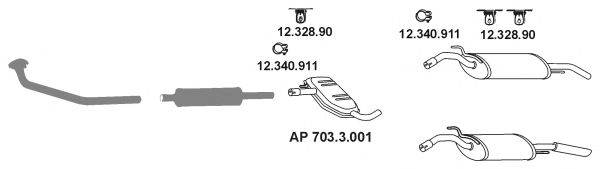 EBERSPACHER AP2425 Система випуску ОГ