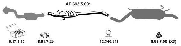 EBERSPACHER AP2445 Система випуску ОГ