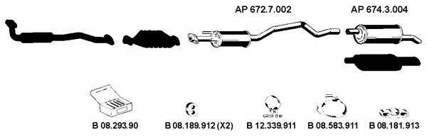 EBERSPACHER AP2201 Система випуску ОГ