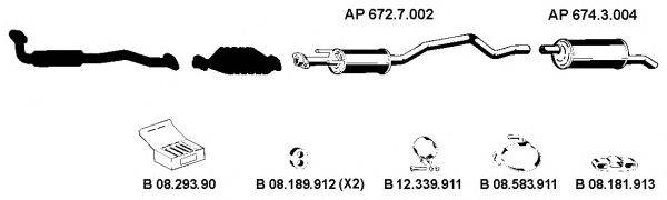 EBERSPACHER AP2267 Система випуску ОГ