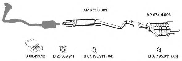 EBERSPACHER AP2286 Система випуску ОГ