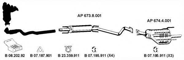 EBERSPACHER AP2298 Система випуску ОГ