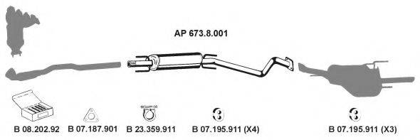 EBERSPACHER AP2303 Система випуску ОГ