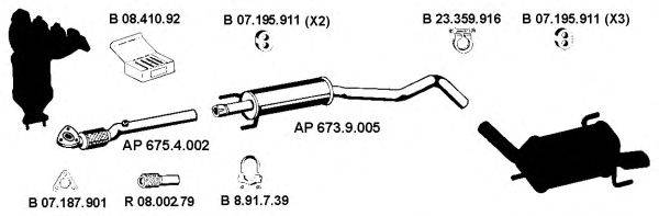 EBERSPACHER AP2325 Система випуску ОГ