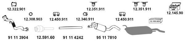 EBERSPACHER 12392 Система випуску ОГ