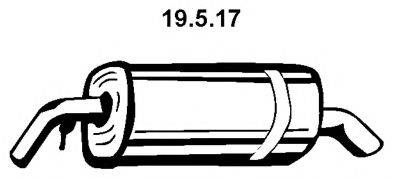 EBERSPACHER 19517 Глушник вихлопних газів кінцевий