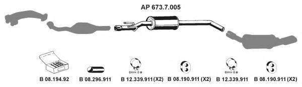 EBERSPACHER AP2491 Система випуску ОГ