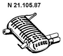 EBERSPACHER 2110587 Глушник вихлопних газів кінцевий
